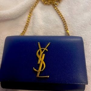 Beautiful royal blue saint Laurent bag